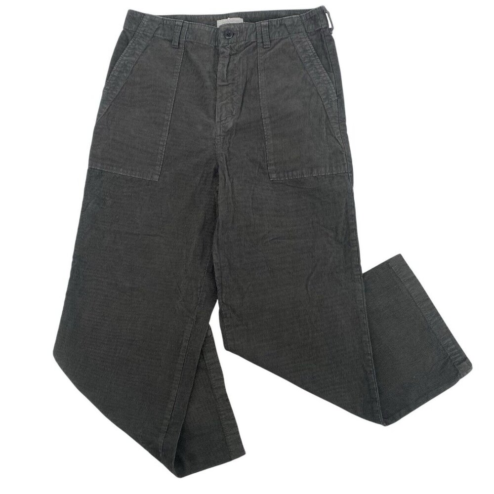 Outerknown Straight Leg Women's Pants in Charcoal Gray